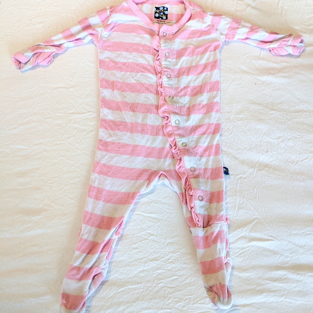 Kickee Pants footie pajamas 0-3m